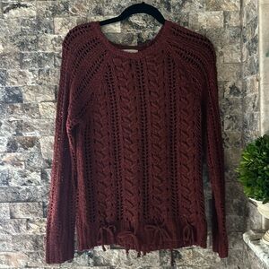 Beautiful Rust color sweater by Cozy Casual. Size S/M